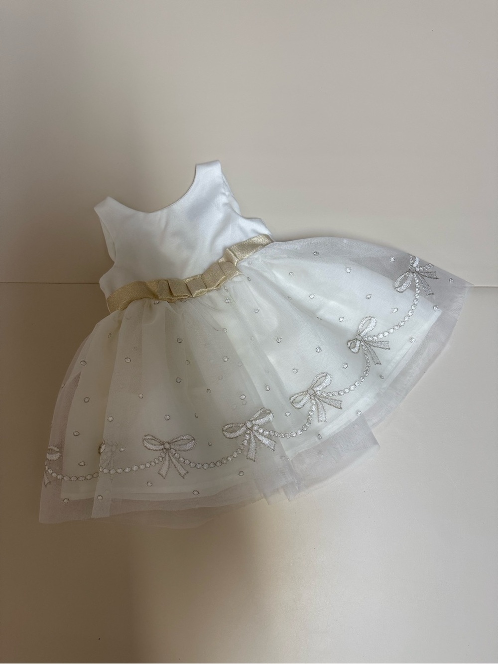 Baby Girl White Tulle Dress 12M